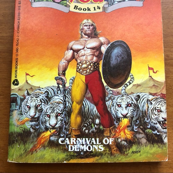 Wizards Warriors & You Book 14 Carnival Of Demons RPG Sno Cover Crease Bent Page - Picture 14 of 16